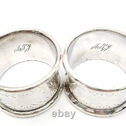 Set of 2 Towle Sterling Silver Napkin Rings 8770 #8630