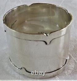 Shreve Sf Dolores Antique Sterling Silver Napkin Ring Arts & Crafts 1 1/2 Tall