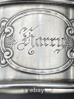 Silver Napkin Ring Name Engraved Harry Norwegian Not Sterling 830S Silver