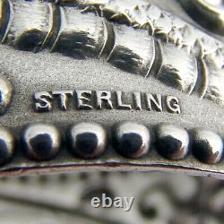 St Louis Dragon Veiled Prophet Napkin Ring Sterling Silver