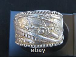 St Louis Dragon Veiled Prophet Napkin Ring Sterling Silver Oct 2nd 1900 Rare