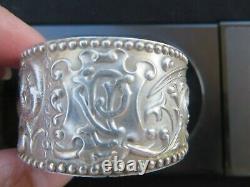 St Louis Dragon Veiled Prophet Napkin Ring Sterling Silver Oct 2nd 1900 Rare
