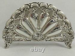 Sterling Silver 925 Paper Napkin Holder Rare Beautiful Vintage