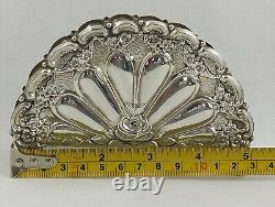 Sterling Silver 925 Paper Napkin Holder Rare Beautiful Vintage