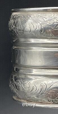 Sterling Silver Etched Napkin Ring Name Engraved Rosa 19th Century American