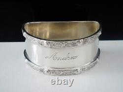Sterling Silver Napkin Ring, ANDREW, Celtic Knot Design, Walker & Hall 1953