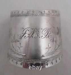 Sterling Silver Napkin Ring Engraved Dynamic Aesthetic