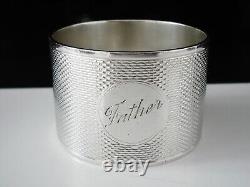 Sterling Silver Napkin Ring FATHER, Emile Viner, Sheffield 1938