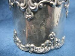 Sterling Silver Napkin Ring Fancy PRH Jr. Gorham c. 1900 30g 2 Diam x 1.25 T