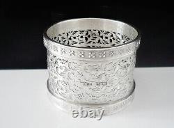 Sterling Silver Napkin Ring, Henry Clifford Davis 1908, High Quality Openwork