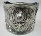 Sterling Silver Napkin Ring Lily Pattern Fm Whiting D Monogram Large C. 1910