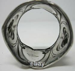 Sterling Silver Napkin Ring Lily Pattern FM Whiting D Monogram Large c. 1910