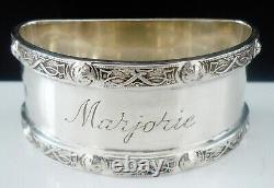 Sterling Silver Napkin Ring, MARJORIE, Celtic Knot Design, Walker & Hall 1955