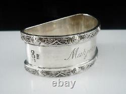Sterling Silver Napkin Ring, MARJORIE, Walker & Hall 1955, Celtic Knot Design