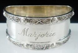 Sterling Silver Napkin Ring, MARJORIE, Walker & Hall 1955, Celtic Knot Design
