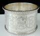 Sterling Silver Napkin Ring, Martin, Hall & Co, Antique Sheffield 1904, Quality