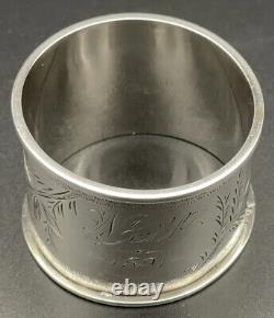 Sterling Silver Napkin Ring Name Engraved Nell American 19th Century