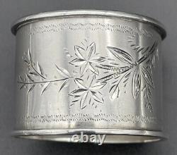 Sterling Silver Napkin Ring Name Engraved Nell American 19th Century