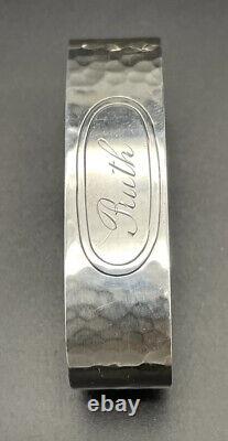 Sterling Silver Napkin Ring Name Engraved RUTH International