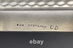 Sterling Silver Napkin Ring Name Engraved TED B&M Maker