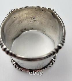 Sterling Silver Napkin Ring by Towle 46 grams HEAVY! 1 3/8 x 1 7/8 Dates 1911