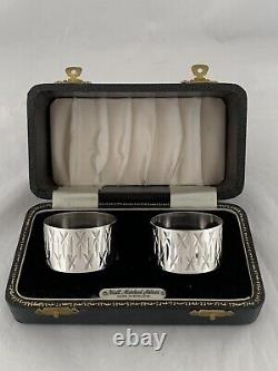 Sterling Silver Napkin Rings 1973 Birmingham HIGH QUALITY Silver Wedding Gift