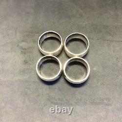 Sterling Silver Napkin Rings Lot Of 4 925 2.8 oz 80g