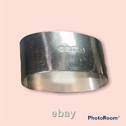 Sterling Silver Plain Oval Hallmarked Napkin Ring