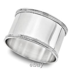 Sterling Silver Single Round Napkin Ring GL4569