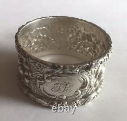Stieff Rose By Stieff Sterling Silver Napkin Ring Serviette Holder