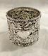 Stieff Rose Repousse Sterling Napkin Ring No Mono, Wide, 3 Available