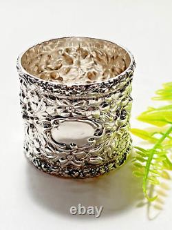 Stieff Sterling Silver Napkin Ring Hand Wrought Repoussé No Monogram 40.5Gr. ML