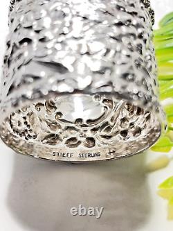 Stieff Sterling Silver Napkin Ring Hand Wrought Repoussé No Monogram 40.5Gr. ML