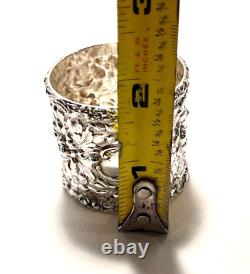 Stieff Sterling Silver Napkin Ring Hand Wrought Repoussé No Monogram 40.5Gr. ML