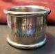 Towle Sterling Silver Massive Napkin Ring Uss Heywood Inscription Sailor's Name