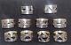 Taxco Sterling Silver Napkin Rings Set Of 10open Work Mid Century