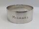 Tiffany & Co. Sterling Silver Napkin Ring Michael Name Engraving
