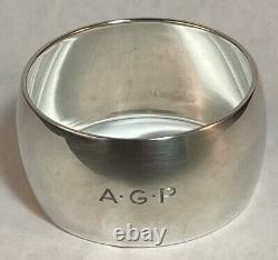 Tiffany Deco / Mid-Century Modern Sterling Silver Napkin Ring A. G. P