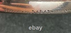 Tiffany Sterling Silver Napkin Ring MM Monogram With Original Felt Bag 2.3 Toz