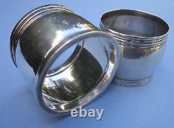 Two Collectible Sterling Napkin Rings by Puiforcat