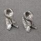 Two Vintage Sterling Silver Floral Tulip Napkin Ring Holders No Monograms