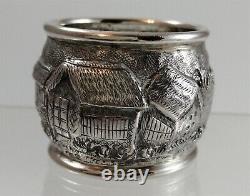 Two antique silver napkin rings, southeast Asia, 49.11 grams