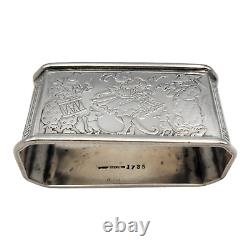 Unique Sterling Silver Napkin Ring by Kerr Cats and Dogs Costume Dancing 32 gms