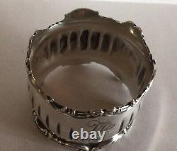 Unusual Bold Sterling Silver Napkin Ring Serviette Holder By Gorham