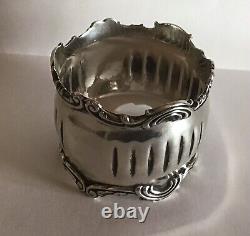 Unusual Bold Sterling Silver Napkin Ring Serviette Holder By Gorham