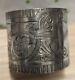 Victorian Sterling 531 Wide Napkin Ring Engraved 1871 Heavy! Hand Brite-cut