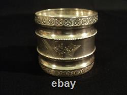 Victorian Sterling Silver Napkin Ring, Engraved Design