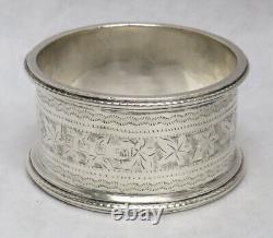 Vintage 1909 Birmingham Sterling Silver Napkin Ring