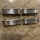 Vintage (4) Lunt Sterling Silver Napkin Ring Name Engraving On Each #470 See Pic