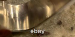 Vintage (4) Lunt Sterling Silver Napkin Ring name engraving On Each #470 See Pic